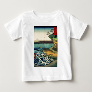 Vintage-Japanische Ukiyo-e Mt. Fuji 房州保田ノ海岸 Baby T-shirt