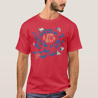 Vintage Japanischer Blumen-Koi von Tobe Fonseca T-Shirt