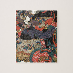 Vintage Japanischer Roter Drache