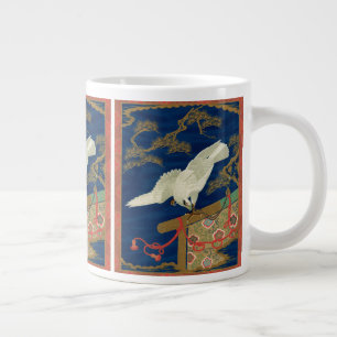 Vintage Japanischer Weißer Falke Art G.A. Audsley Jumbo-Tasse