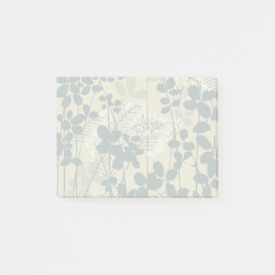 Vintage japanisches blaues botanisches Design: Cre Post-it Klebezettel