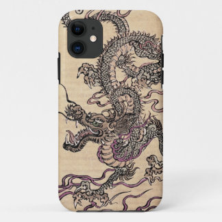 Vintage japonais Dragon Imaginaire coque iphone d'