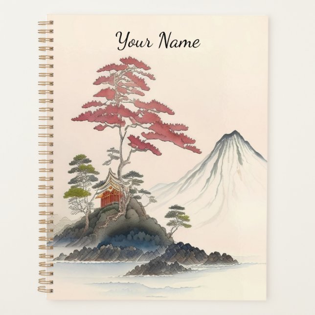 Vintage Japonais Paysage Art (Devant)