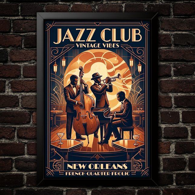 Vintage Jazz 1930s Art Poster (Von Creator hochgeladen)
