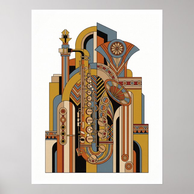 Vintage Jazz Poster (Vorne)