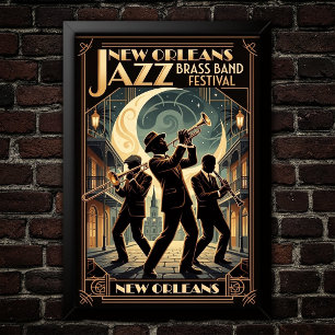 Vintage-Jazz-Poster der 1930er Jahre Kunst Poster