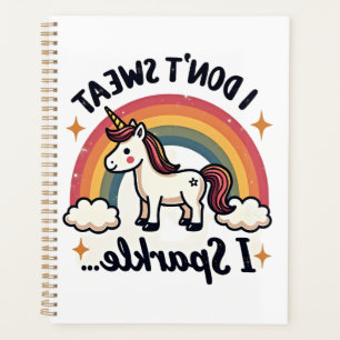 Vintage Je ne transpire pas, je scintille Licorne