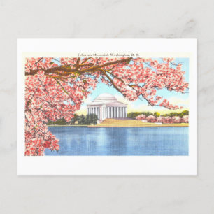 Vintage Jefferson Memorial, Washington, DC, Postkarte