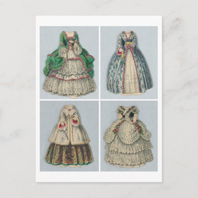 Vintage Jenny Lind Paper Dollars Postkarte (Vorderseite)