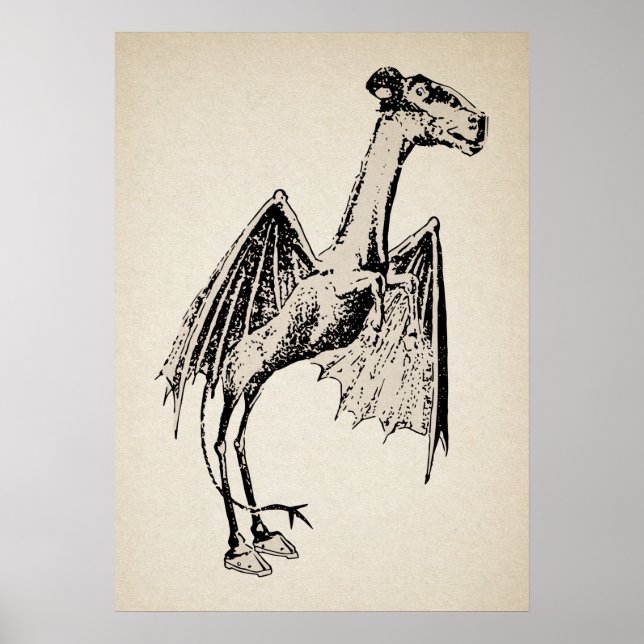 Vintage Jersey Devil Poster (Vorne)