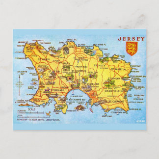 Vintage Jersey-Karte Postkarte
