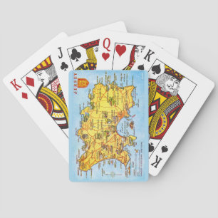 Vintage Jersey Map Playing Cards Spielkarten