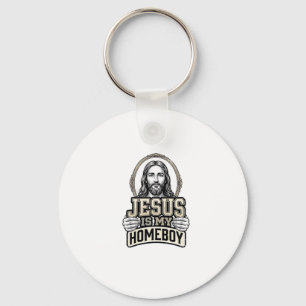 Vintage Jesus Is My Homeboy Gravur Vektor Design Schlüsselanhänger