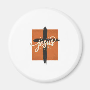 Vintage-Jesus-Kreuz-Christliches-Shirt-Design_1 Magnet