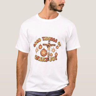 Vintage-Jesus-Kreuzigung-Weihnachts-T-Shirt-Design T-Shirt