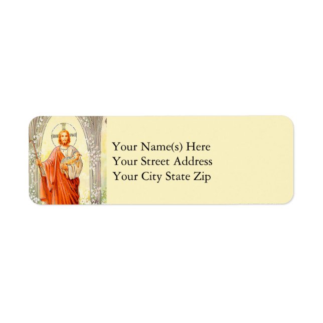 Vintage Jesus mit Lamm (Vorne)