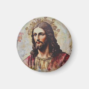 Vintage Jesus religiös Magnet