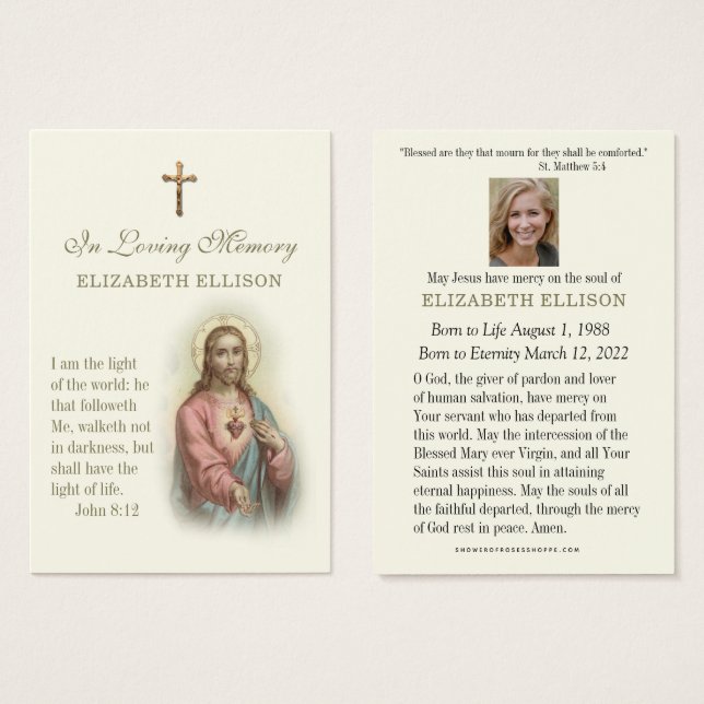 Vintage Jesus-Schrift-Beerdigung (Vorne & Hinten)