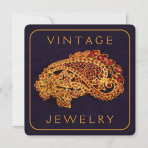 VINTAGE JEWELRY-Flachkarte