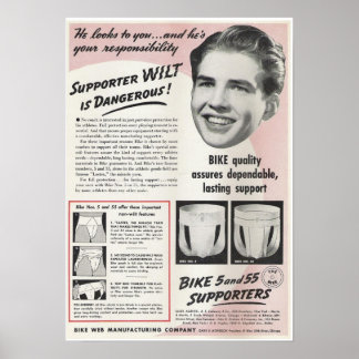 Vintage Jockstrap-Ad Poster