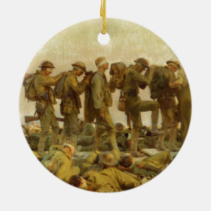 Vintage John Singer Sargent Erster Weltkrieg Verga Keramikornament
