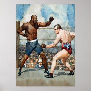 Vintage Johnson Burns Aquarell Poster