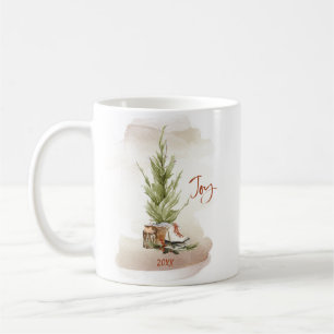 Vintage Joie Noël Scène de vacances Café Mug