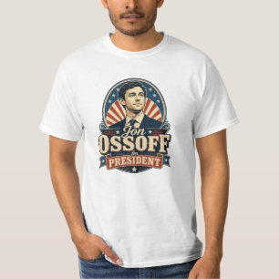 Vintage Jon Ossoff für Präsident Politisch T-Shirt