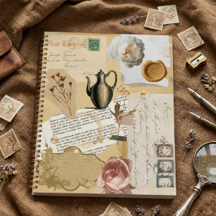 Vintage-Journal-Aufkleber Planer