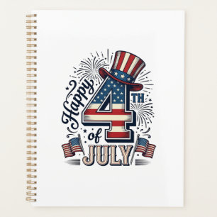 Vintage Joyeux 4 juillet Chapeau Patriotique Vecte