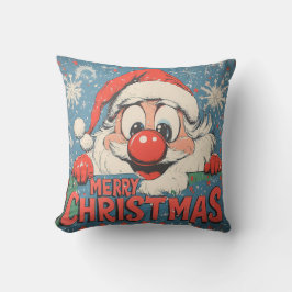 Vintage "Joyeux Noël" Oreiller Père Noël