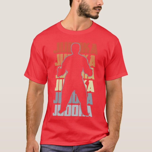 Vintage Judoka girl T-Shirt (Vorderseite)