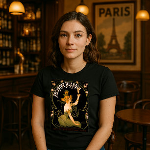 Vintage Jugendstil Absinth Blanqui von Nover T-Shirt