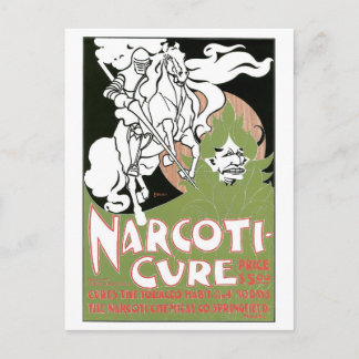 Vintage Jugendstil-Antirauchwerbung Postkarte