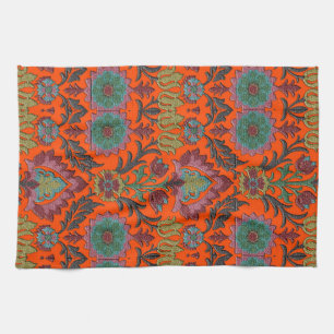 Vintage: Jugendstil Blumengarten Geschirrtuch