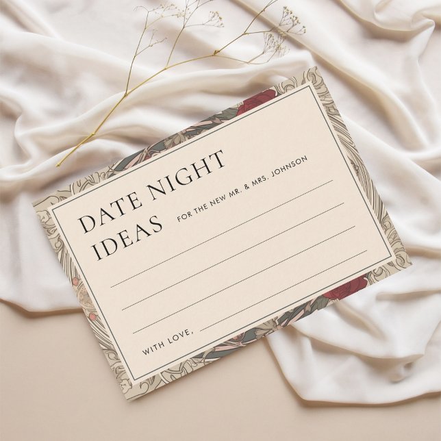 Vintage Jugendstil-Dattelkarte RSVP Karte (Von Creator hochgeladen)