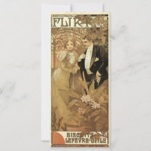 Vintage Jugendstil-Flirt-Kekse, Alphonse Mucha