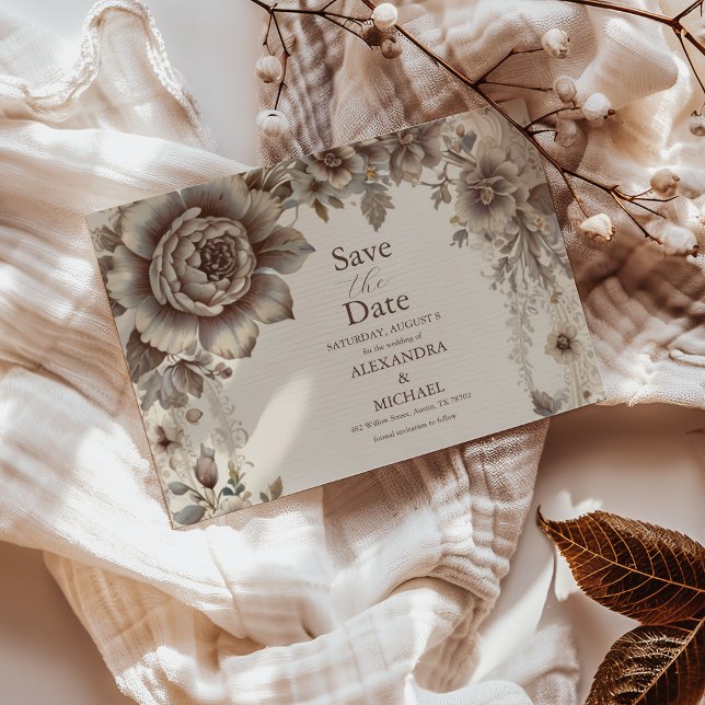 Vintage Jugendstil-Hochzeit Save The Date (Von Creator hochgeladen)