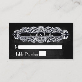 Vintage Jugendstil-Hochzeiten Platzkarten