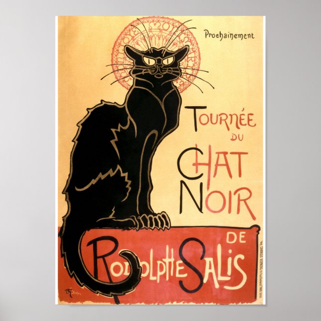 Vintage Jugendstil-Katze von Théophile Steinlen Poster (Vorne)