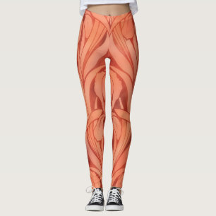 Vintage Jugendstil-Leggings Leggings