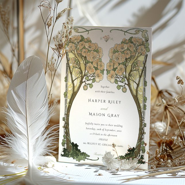 Vintage Jugendstil-Liebe Einladung (Von Creator hochgeladen)