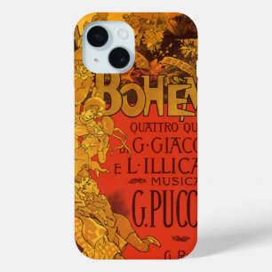 Vintage Jugendstil-Musik, La Boheme Opera, 1896 iPhone 15 Hülle