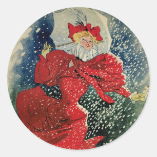 Vintage Jugendstil-Pastilles Geraudel Husten Tropf Runder Aufkleber