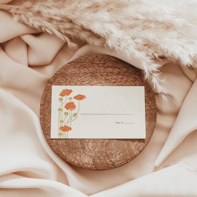 Vintage Jugendstil-Platzkarte Platzkarte (Von Creator hochgeladen)