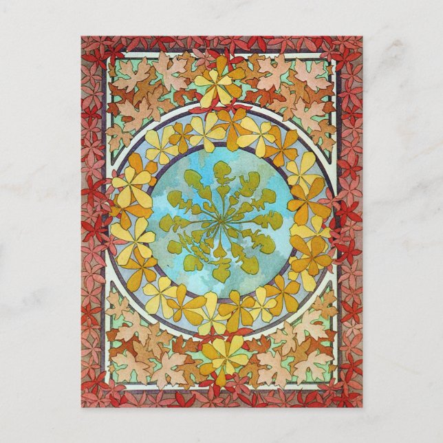 Vintage Jugendstil Postkarte (Vorderseite)