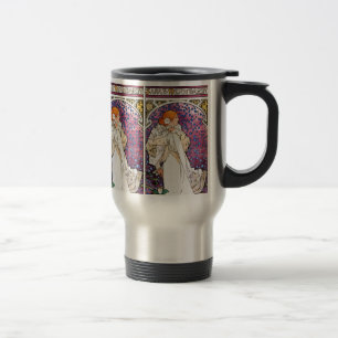 Vintage Jugendstil-Reise - Mug - nach Mucha Reisebecher