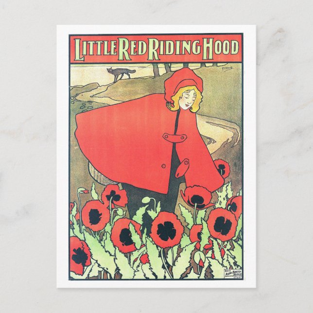 Vintage Jugendstil-Reitstall Postkarte (Vorderseite)