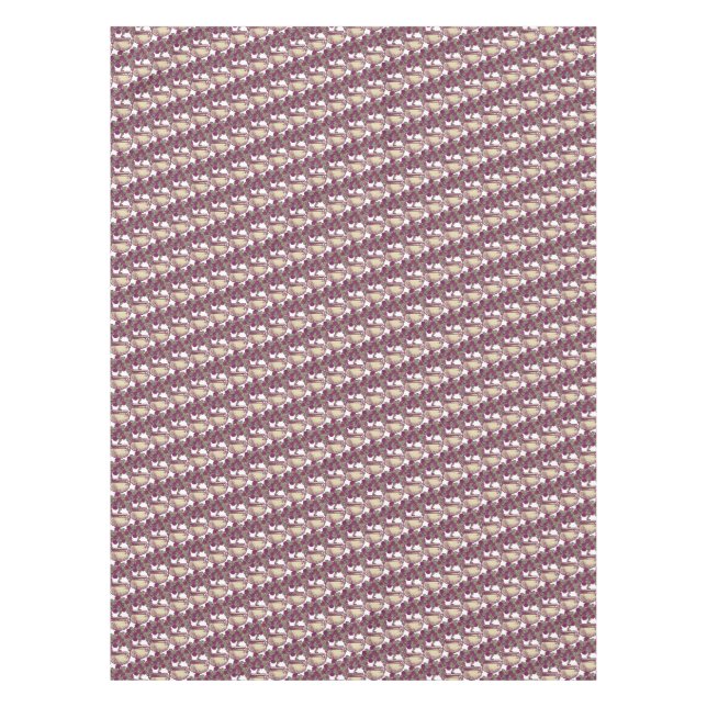 Vintage Jugendstil-Rose Tischdecke (Vorderseite)