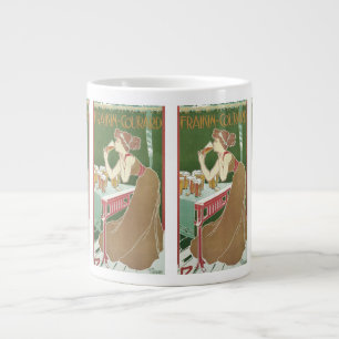 Vintage Jugendstilbrasserie Fraikin Courard Beer Jumbo-Tasse